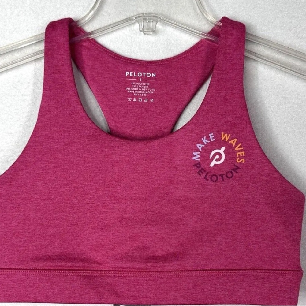 Peloton pink sports bra size large